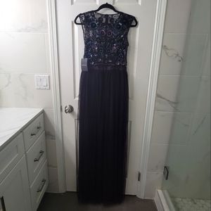 Purple beaded, sequence dress from Needle and Thread, size 6, brand new with tag